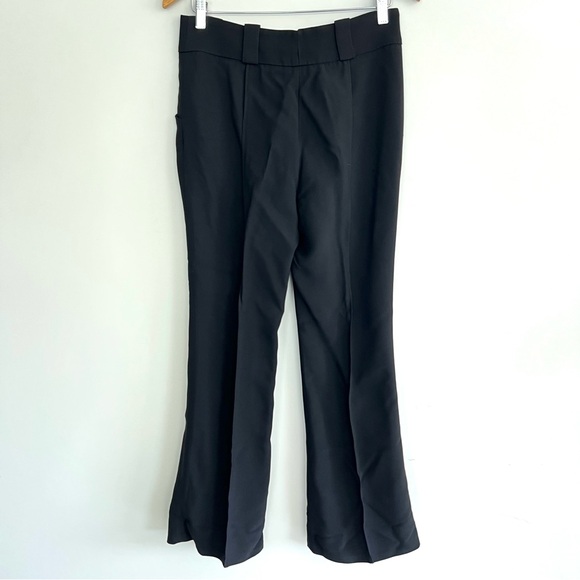 FENDI Black 100% Viscose High Rise Pleated Strength Pintuck Trousers Pants Sz 40 - Picture 6 of 16